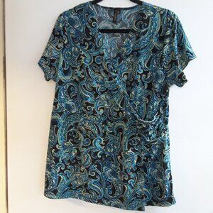 Plus size paisley blouse